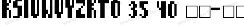 KSIUWVYZKTO 35 40 常规字体转换